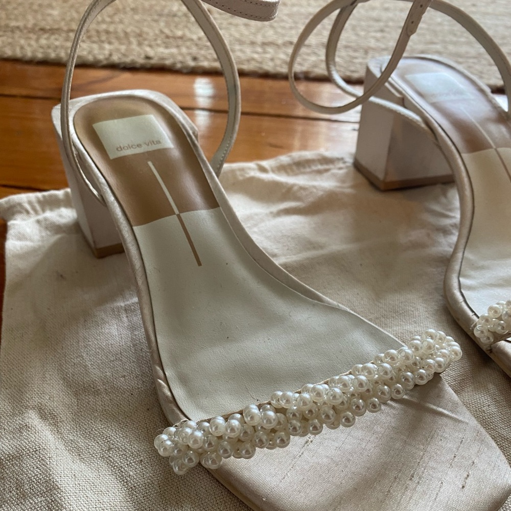 Dolce Vita ZALIMA HEELS VANILLA PEARLS, size 9.5